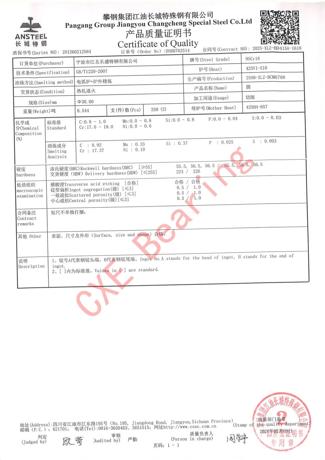 Stainless steel ball bearing product image