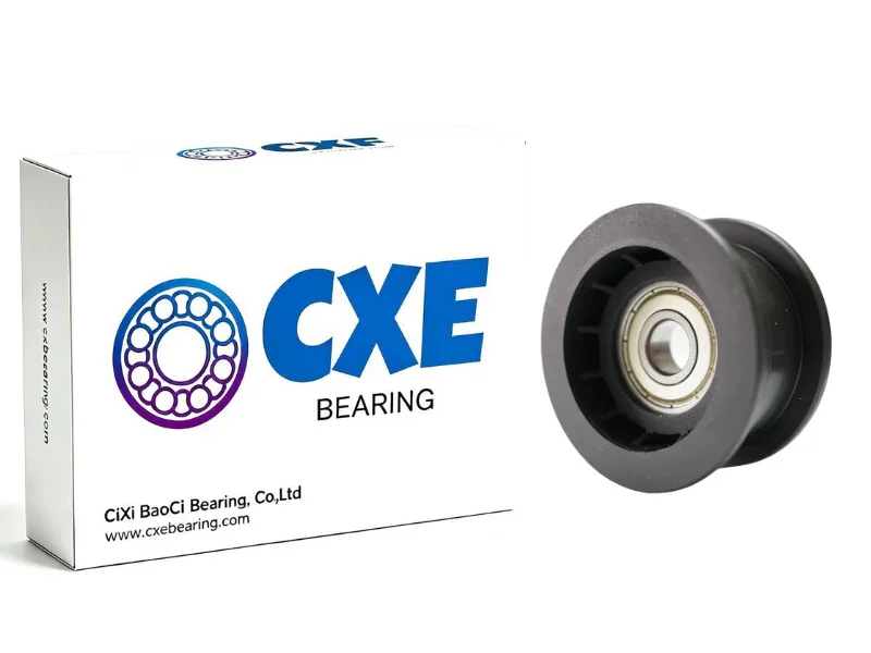 U-Groove Plastic-Coated Pulley Bearing 608-30-9 | 8mm ID, 30mm Diameter