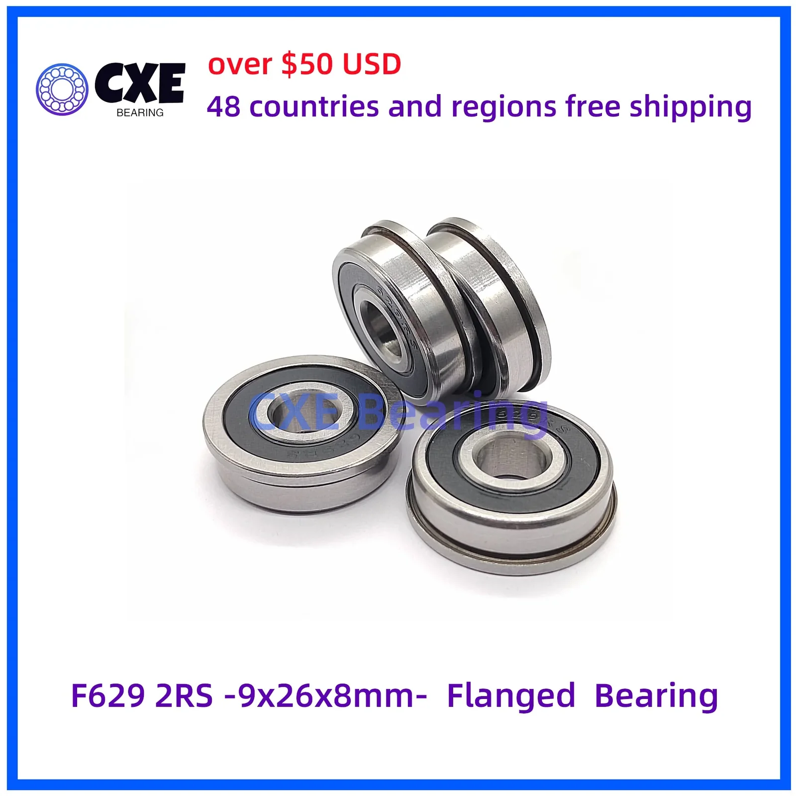 F629-2RS vòng bi có bích 2RS CXE Bearing