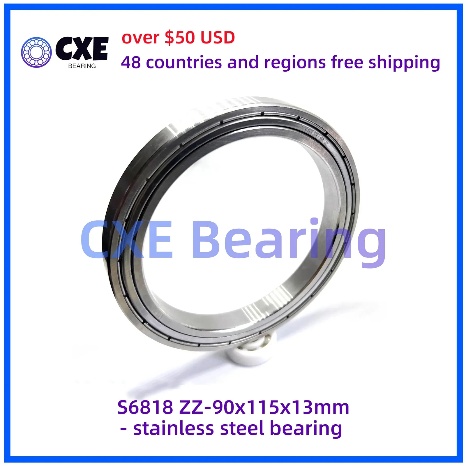 S61818-ZZ 90 x 115 x 13 mm Stainless Steel Bearings