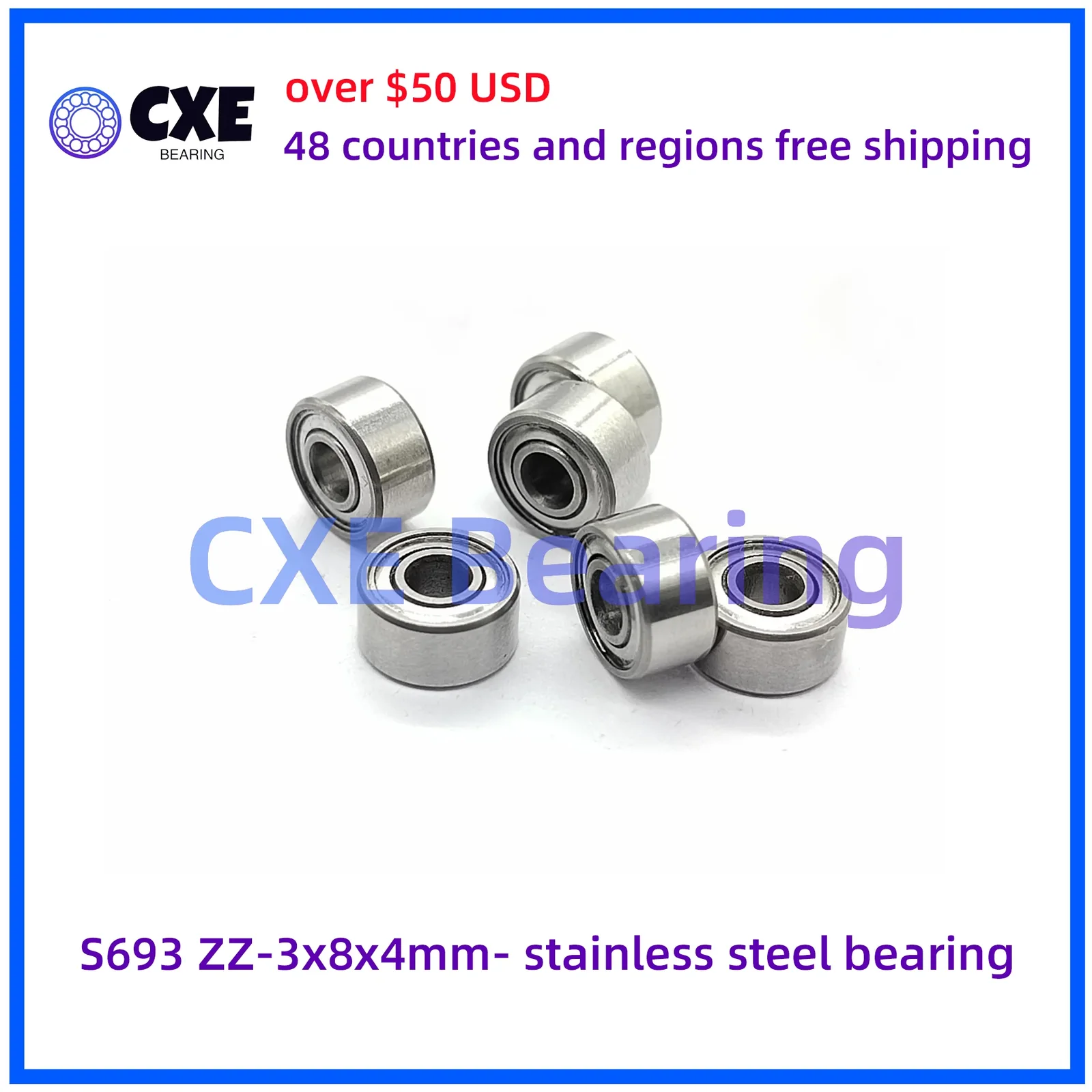 S693 ZZ-3x8x4mm- stainless steel bearing